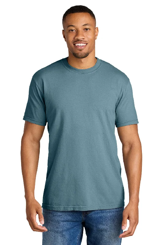 Men’s short-sleeve dusk tees-Comfort Colors Mens Short Sleeve Crewneck T-Shirt - Ice Blue