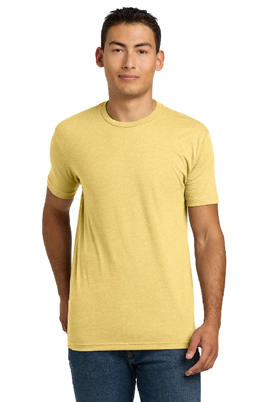 Men’s short-sleeve abstract tees-Next Level Mens CVC Jersey Short Sleeve Crewneck T-Shirt - Banana Cream Yellow