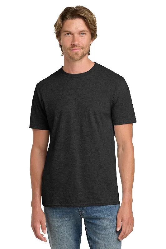 Men’s short-sleeve glow tees-Gildan Mens Short Sleeve Crewneck T-Shirt - Heather Dark Grey