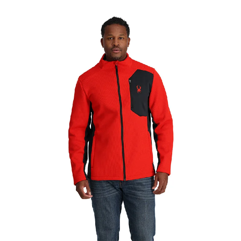 men's jackets with stylish embroidery-Mens Bandit Full Zip - Volcano