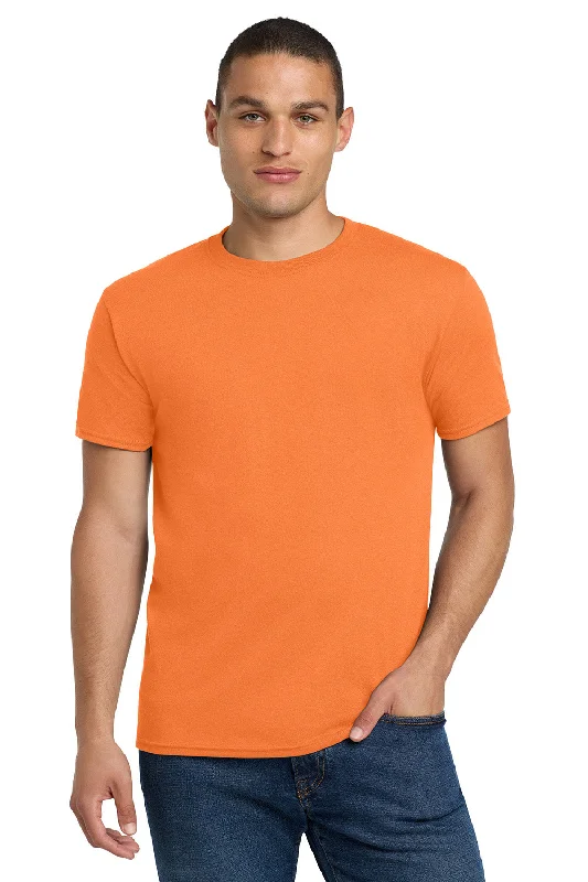 Men’s short-sleeve pure tees-Jerzees Mens Dri-Power Moisture Wicking Short Sleeve Crewneck T-Shirt - Safety Orange