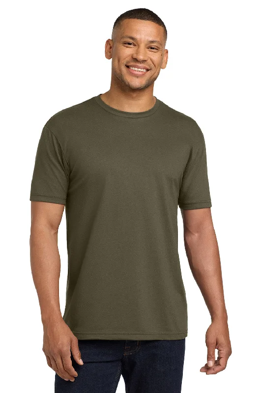 Men’s short-sleeve off-road tees-Next Level Mens Sueded Jersey Short Sleeve Crewneck T-Shirt - Military Green