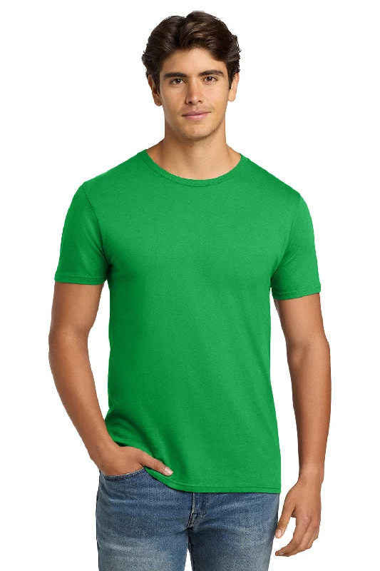 Men’s short-sleeve harp polos-Hanes Mens Nano-T Short Sleeve Crewneck T-Shirt - Kelly Green