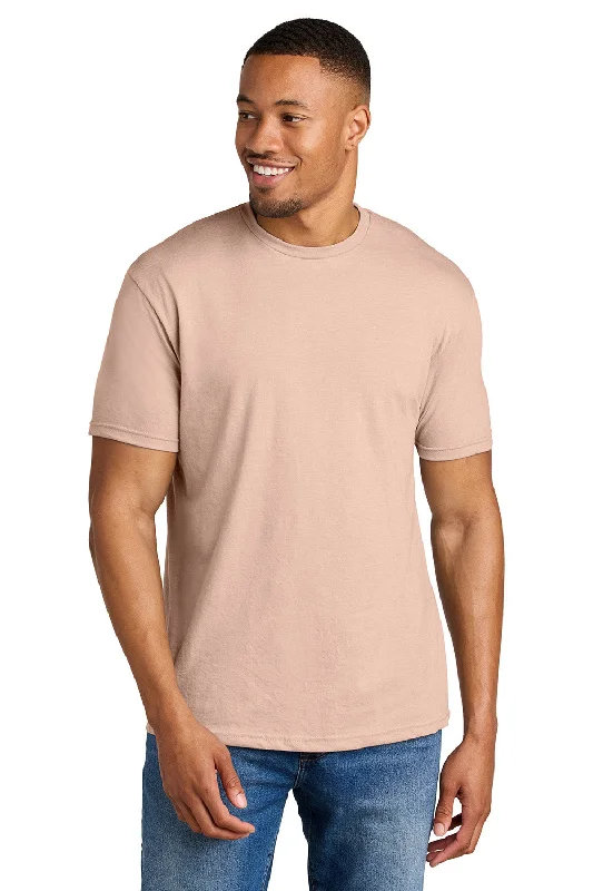 Men’s short-sleeve clod tees-Gildan Mens Softstyle CVC Short Sleeve Crewneck T-Shirt - Dusty Rose Pink