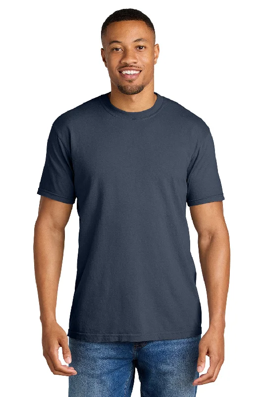 Men’s short-sleeve dusk polos-Comfort Colors Mens Short Sleeve Crewneck T-Shirt - Navy Blue