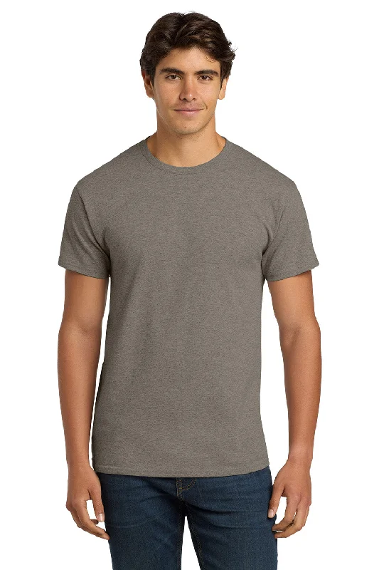 Men’s short-sleeve kink shirts-Hanes Mens ComfortSoft Short Sleeve Crewneck T-Shirt - Oxford Grey