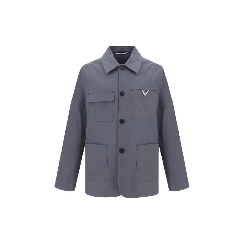 men's light insulated jackets-Valentino Pap Caban Men's Jacket