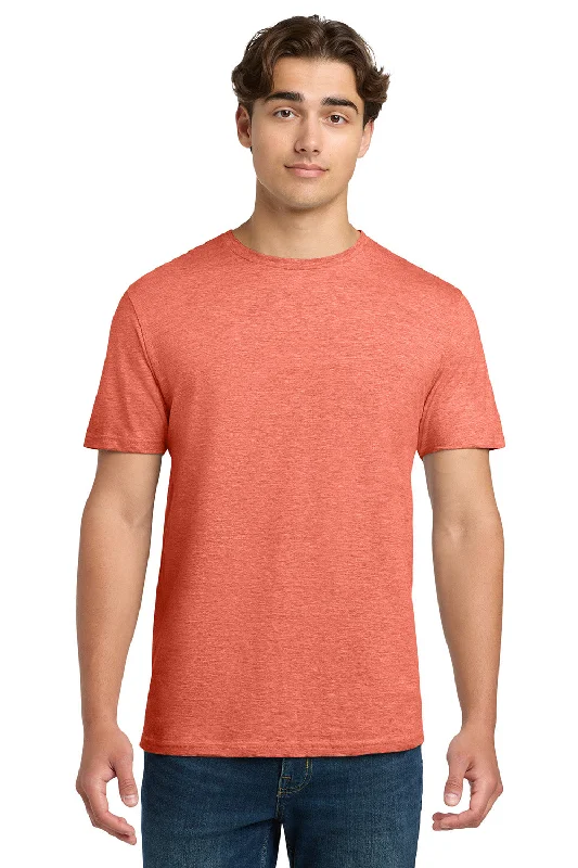 Men’s short-sleeve quip shirts-Gildan Mens Softstyle Short Sleeve Crewneck T-Shirt - Heather Orange