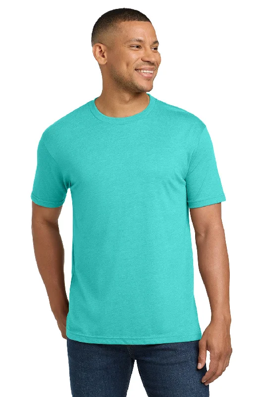 Men’s short-sleeve dynamic tops-Next Level Mens Jersey Short Sleeve Crewneck T-Shirt - Tahiti Blue