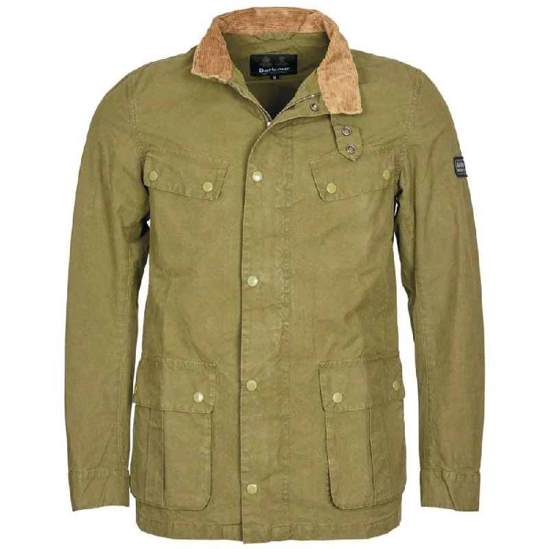 men's waterproof softshell jackets-Barbour International  Cotton Men's Jacket