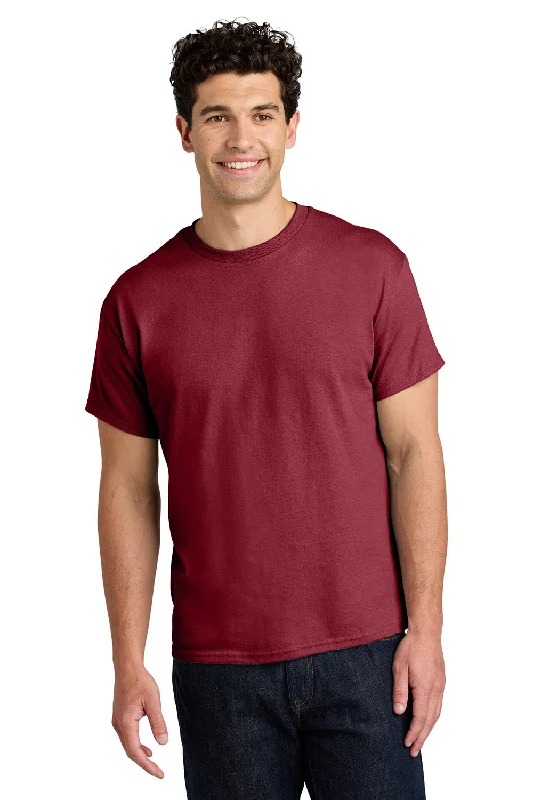 Men’s short-sleeve glum shirts-Gildan Mens Short Sleeve Crewneck T-Shirt - Cardinal Red