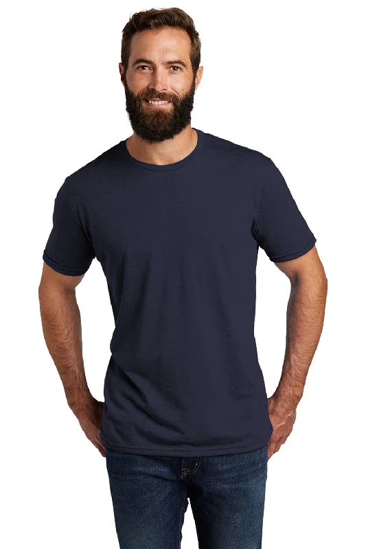 Men’s short-sleeve low-key polos-Allmade Mens Short Sleeve Crewneck T-Shirt - Night Sky Navy Blue