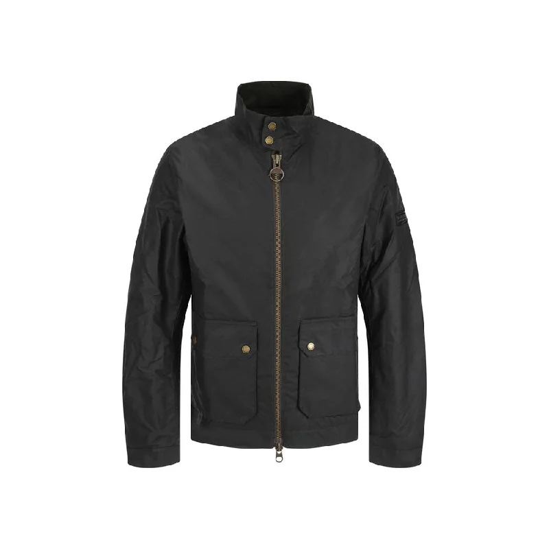 men's jackets for light snow-Barbour International Lutlaw Harrington Men's Jacket