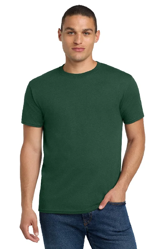 Men’s short-sleeve off-road tees-Jerzees Mens Dri-Power Moisture Wicking Short Sleeve Crewneck T-Shirt - Forest Green