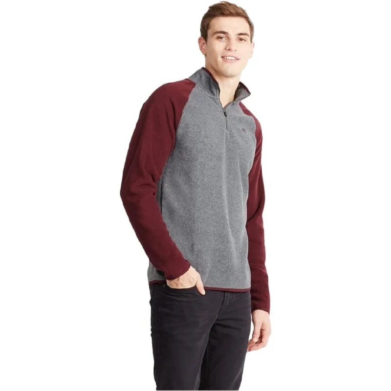 men's waterproof jackets for winter-Aeropostale Mens Poly 1/4 Zip Fleece Jacket