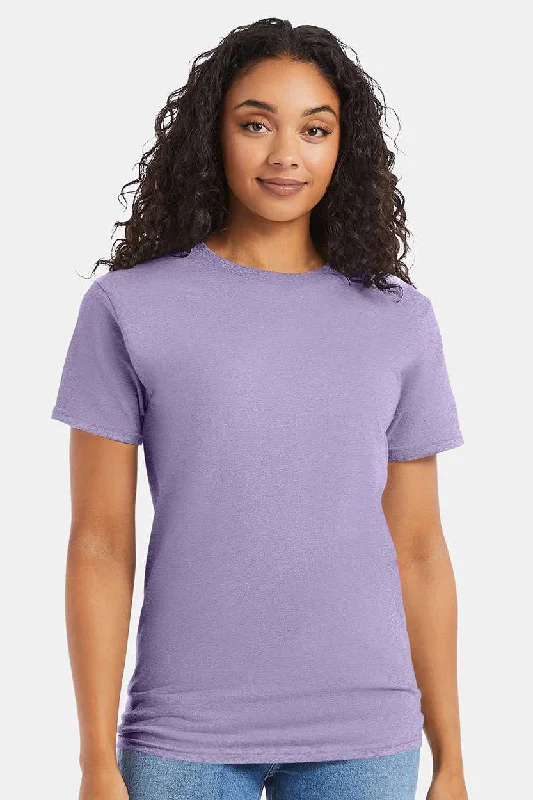 Men’s short-sleeve beta tees-Hanes Mens ComfortSoft Short Sleeve Crewneck T-Shirt - Lavender Purple