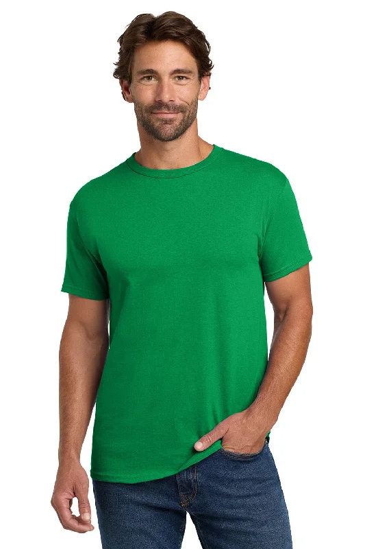 Men’s short-sleeve flow tees-Hanes Mens ComfortSoft Short Sleeve Crewneck T-Shirt - Kelly Green