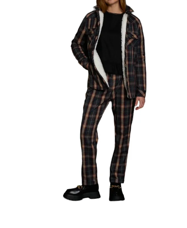 men's jackets with windproof lining-The Ruby Jacket In Menswear Plaid