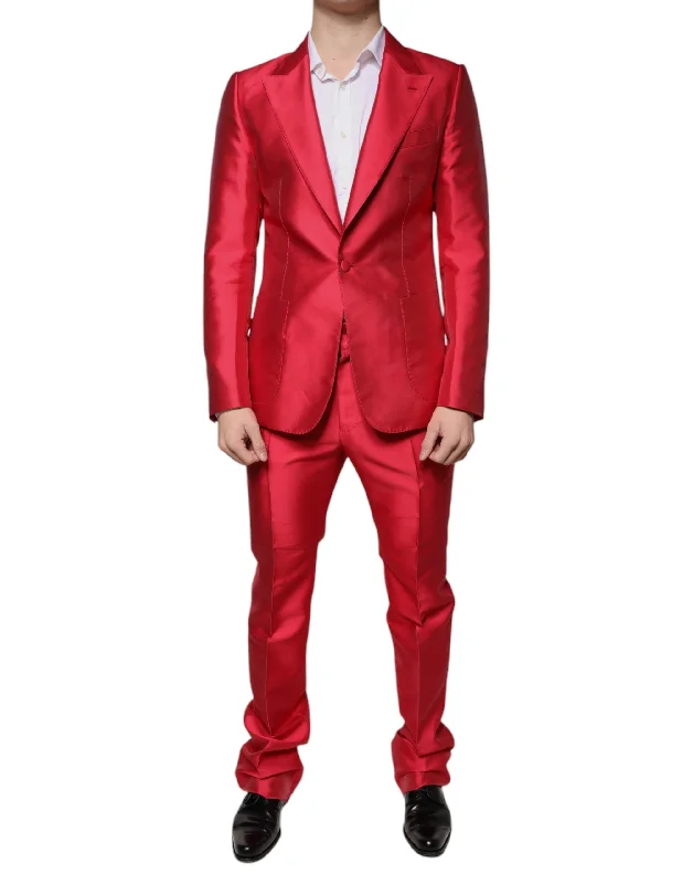 men's stylish athletic jackets-Dolce & Gabbana  Polyester Single Breasted Formal Men's Suit