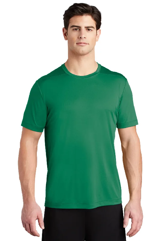 Men’s short-sleeve subtle tops-Sport-Tek Mens Moisture Wicking Short Sleeve Crewneck T-Shirt - Kelly Green