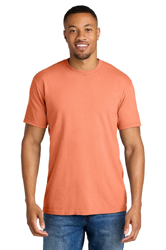 Men’s short-sleeve grit tops-Comfort Colors Mens Short Sleeve Crewneck T-Shirt - Melon Orange