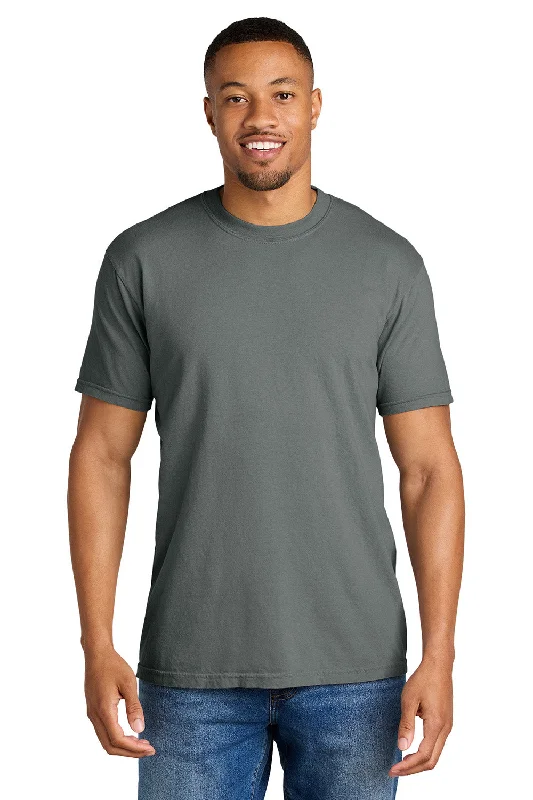 Men’s short-sleeve khaki shirts-Comfort Colors Mens Short Sleeve Crewneck T-Shirt - Grey