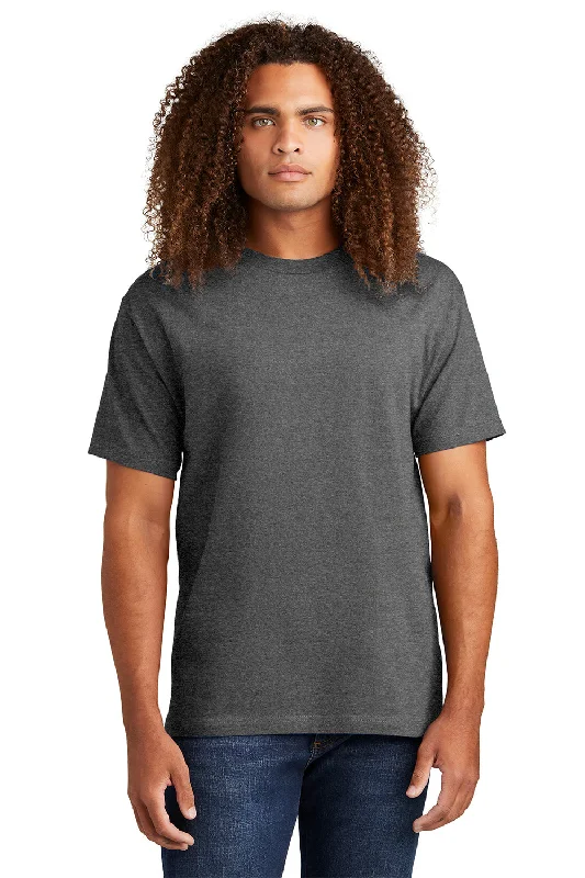 Men’s short-sleeve flux polos-American Apparel Mens Short Sleeve Crewneck T-Shirt - Heather Charcoal Grey