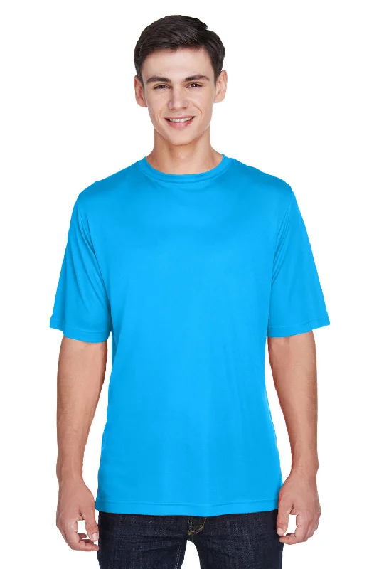 Men’s short-sleeve tide tees-Team 365 Mens Zone Performance Moisture Wicking Short Sleeve Crewneck T-Shirt - Electric Blue