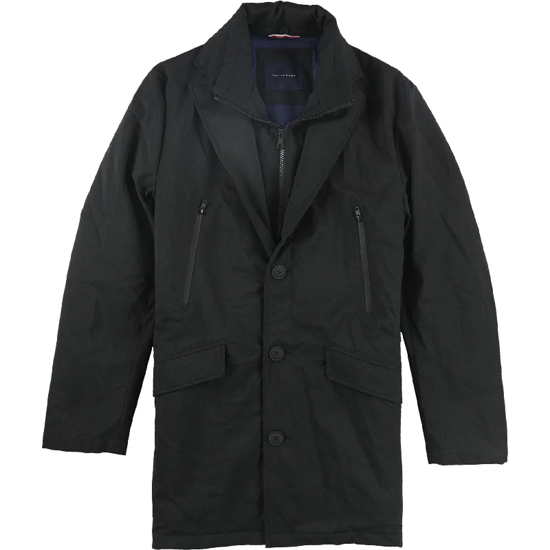 men's jackets with extended sleeves-Tommy Hilfiger Mens Robert Raincoat