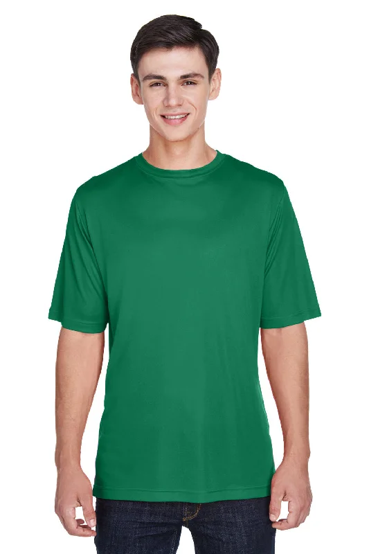 Men’s short-sleeve bunt polos-Team 365 Mens Zone Performance Moisture Wicking Short Sleeve Crewneck T-Shirt - Kelly Green