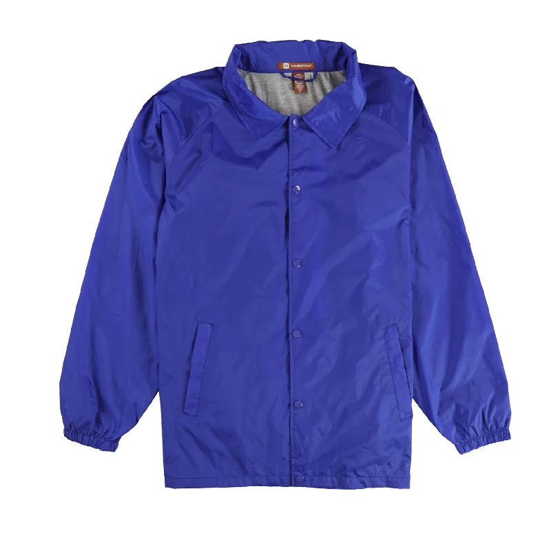 men's jackets with thermal layers-Harriton Mens Basic Raincoat, Blue, X-Large