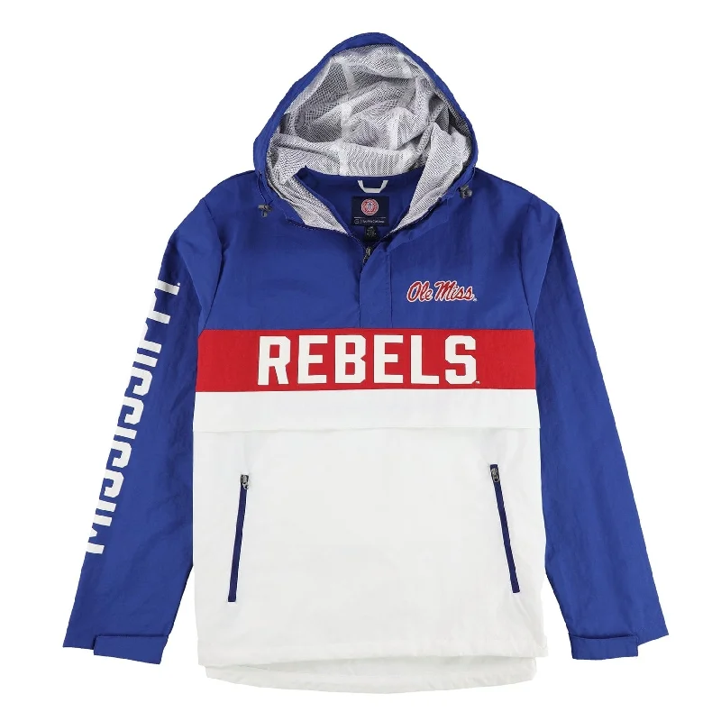 men's jackets with cooling fabric-G-III Sports Mens Ole Miss Rebels Windbreaker Jacket, Multicoloured, Large