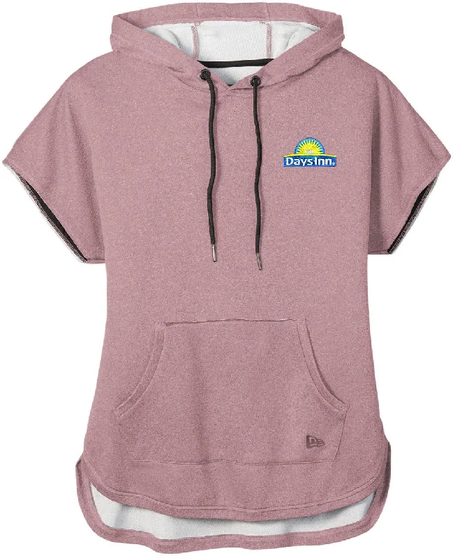 mens hoodie with athleisure look-New Era Ladies Performance Terry Short Sleeve Hoodie