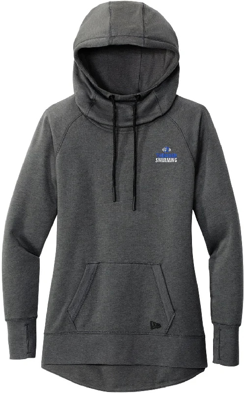 mens hoodie for casual fashionistas-New Era Ladies Tri-Blend Fleece Pullover Hoodie