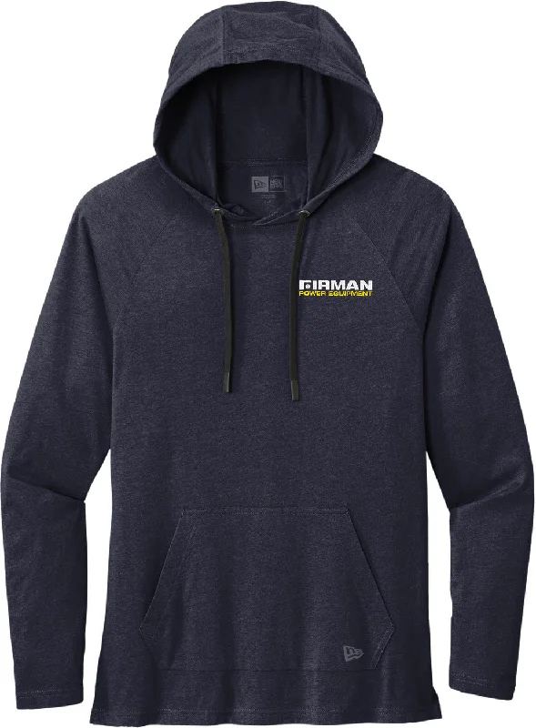 mens hoodie with warm cotton fabric-New Era Tri-Blend Hoodie