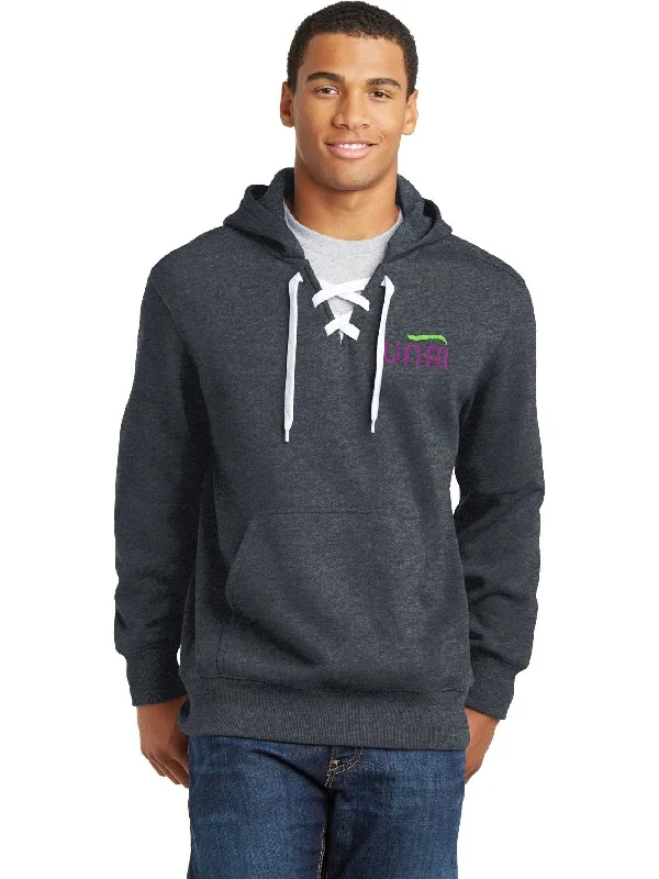 mens hoodie for warm mornings-Sport-Tek Lace Up Pullover Hooded Sweatshirt