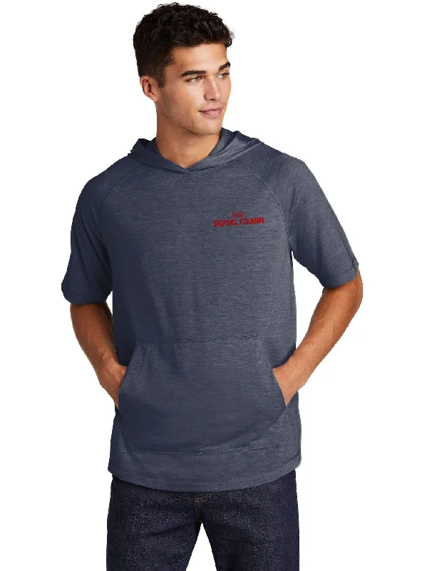 mens hoodie for casual street look-Sport-Tek PosiCharge Tri-Blend Wicking Short Sleeve Hoodie