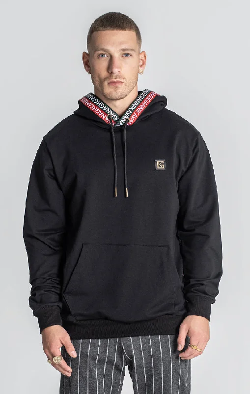 mens hoodie for post-workout recovery-Black Nation Hoodie