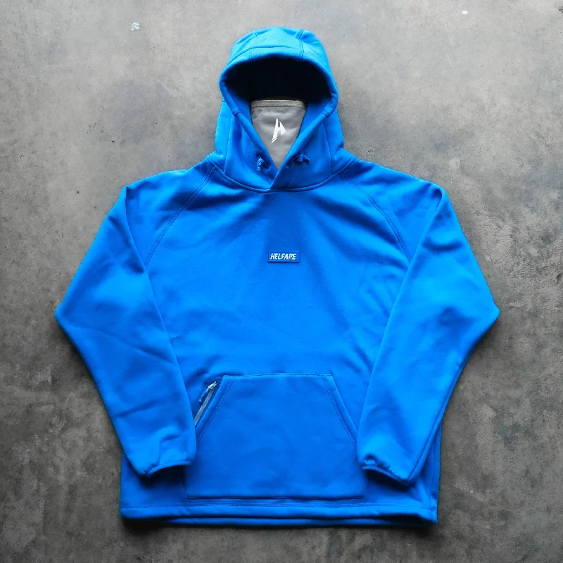 mens hoodie for evening strolls-Tech Facemask Hood | Electric Blue