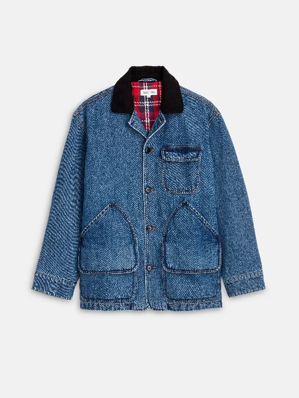 men's jackets for heavy rain-Frontier Jacket In Denim