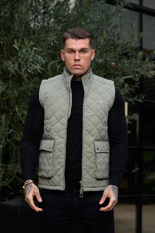 men's performance jackets for cold weather-FS Sage Padded Gilet With Front Pockets  - FSN210  (PRE ORDER 14TH DECEMBER)