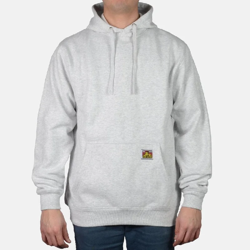 mens hoodie for cool weather layering-Heavyweight Pullover Hoodie: Ash Grey