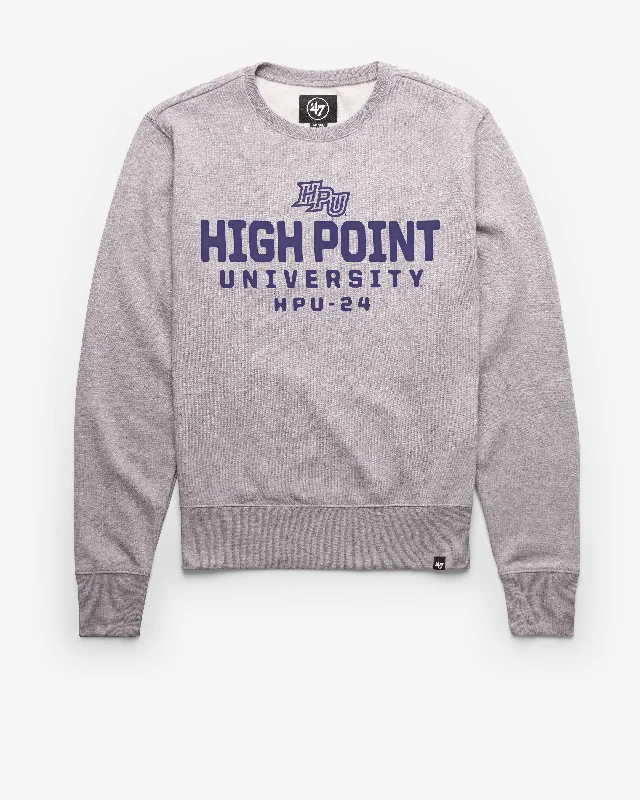 mens hoodie with front and back prints-HIGH POINT PANTHERS HONOR ROLL '47 HEADLINE CREW