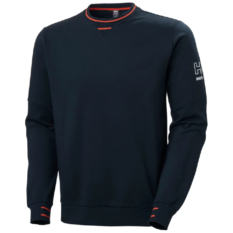 mens hoodie with textured fabric-Helly Hansen 79245 Kensington Sweatshirt