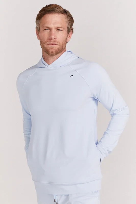 mens hoodie with seamless design-Larkin Hoodie in Breeze