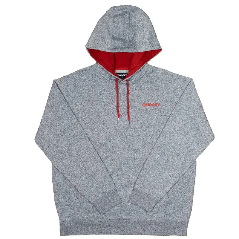 mens hoodie with athletic fit-Liberty Roper Flag Hoodie - Grey/Red/Blue