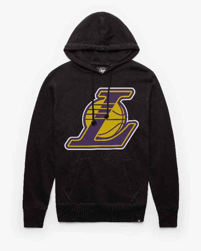 mens hoodie for night-time comfort-LOS ANGELES LAKERS IMPRINT '47 HEADLINE HOOD