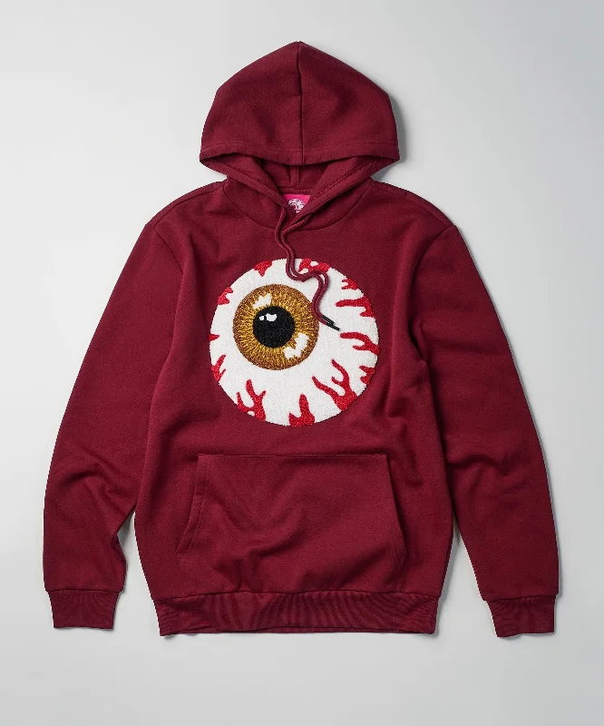 mens hoodie for sporty layers-Mishka Jumbo Keep Watch Chenille Patched Hoodie - Brown