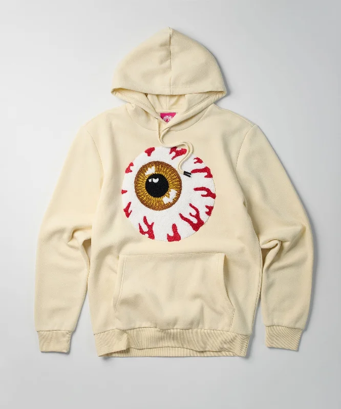 mens hoodie for early morning runs-Mishka Jumbo Keep Watch Chenille Patched Hoodie - Khaki