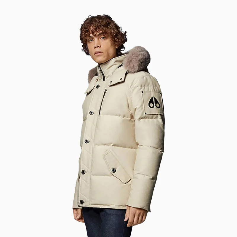 men's padded coats with hood-Men's 3Q Hooded Puffer Jacket